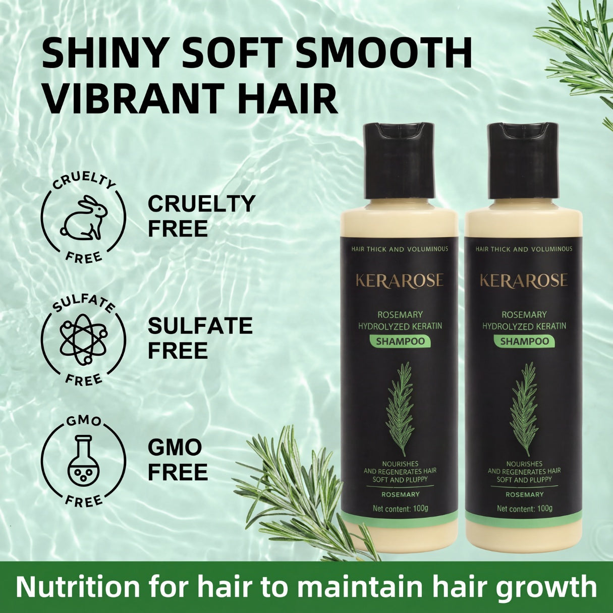Kerarose Rosemary Hair Growth Shampoo